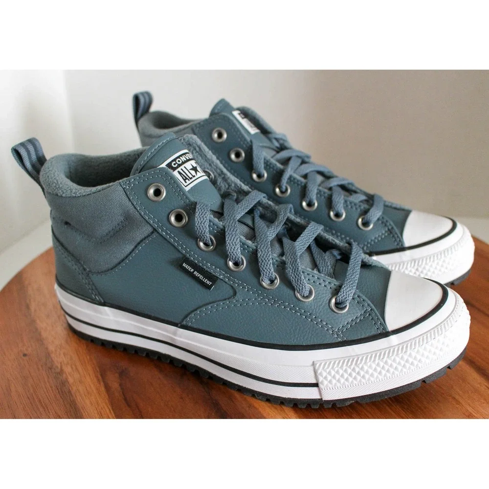 Converse Shoes Mens 8 Womens 10 Teal Lace Up Malden Street Boot Water Repellent - Picture 4 of 8